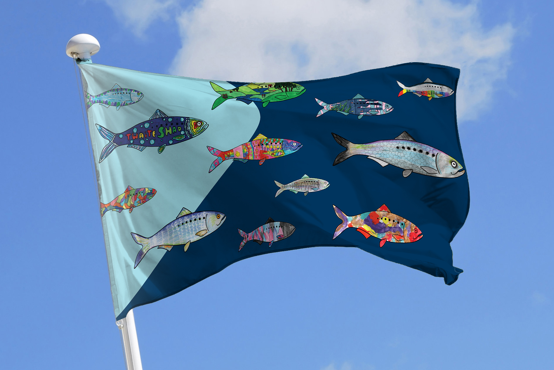 Three Fish Flag Flying the Flag for the Amazing May Fish Migration - Unlocking the ...